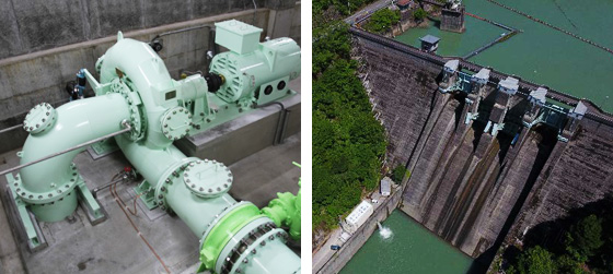 二川小水力発電所(最大出力199kW)