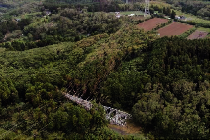 千葉県君津市送電線鉄塔倒壊(2019年9月台風)