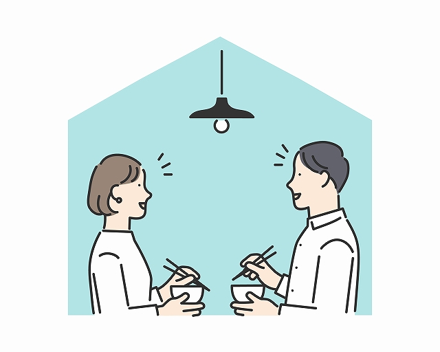 2人家族のイメージイラストです。