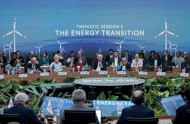 11月7日のCOPサミットで、ルーラ大統領が「ベレン持続可能燃料4倍宣言」を発表したときの写真です。