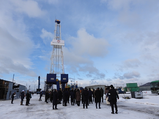 苫小牧市における試掘場の様子を映した写真です。