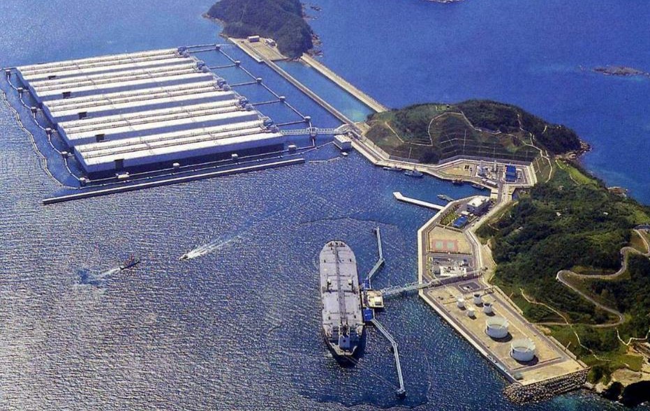 上五島国家石油備蓄基地の写真です。