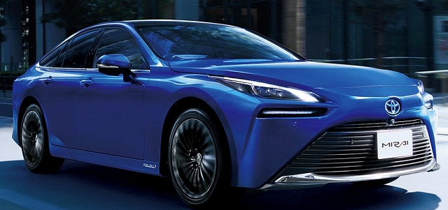 トヨタ自動車のFCV「MIRAI」の画像です。