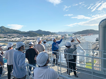 海田発電所 見学の様子1