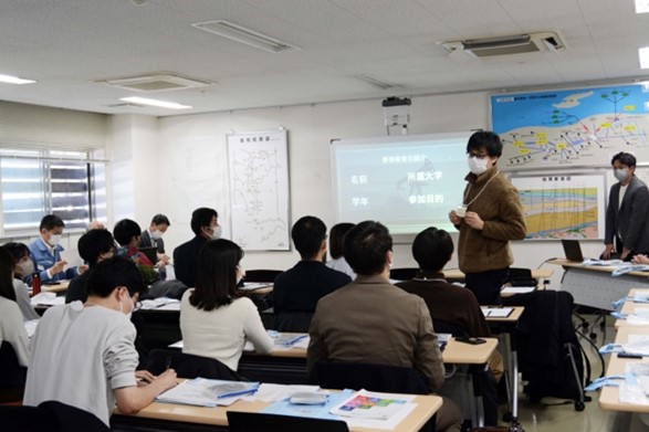 JAPEX写真による説明会の写真