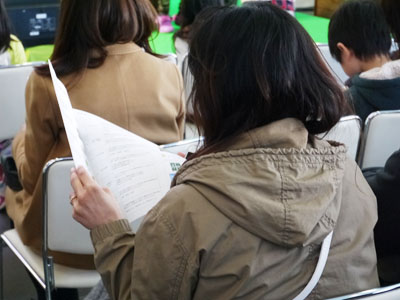 会場にも同じ問題集が配られました