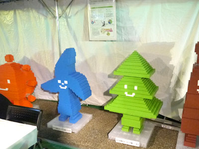 おなじみのキャラクターもテントでお出迎えです。