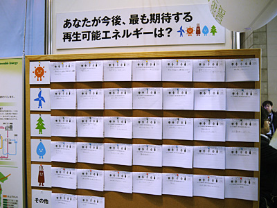 おなじみのアンケート。