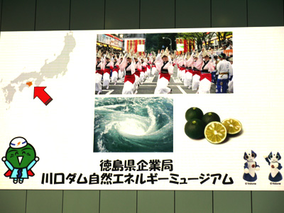 徳島チームの10名が学んだのは、水力・石炭火力・太陽光の3つのエネルギーを一度に体験できる「川口ダム自然エネルギーミュージアム」。