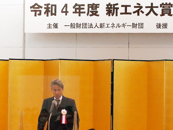 経済産業省資源エネルギー庁 省エネルギー・新エネルギー部長　井上博雄氏