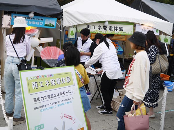 人力風力発電体験