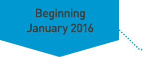 Beginning January 2016