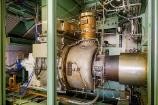 This is a photograph of an ammonia-fired gas turbine that runs entirely on ammonia. 