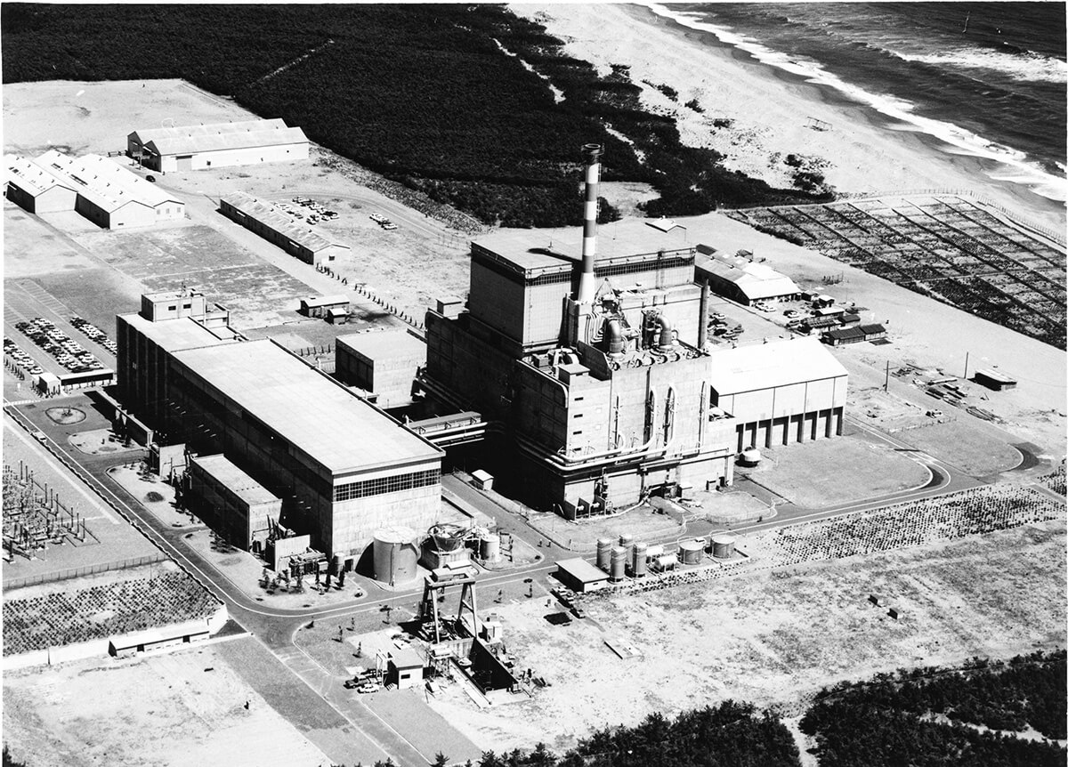 建設当初の東海発電所の写真です。